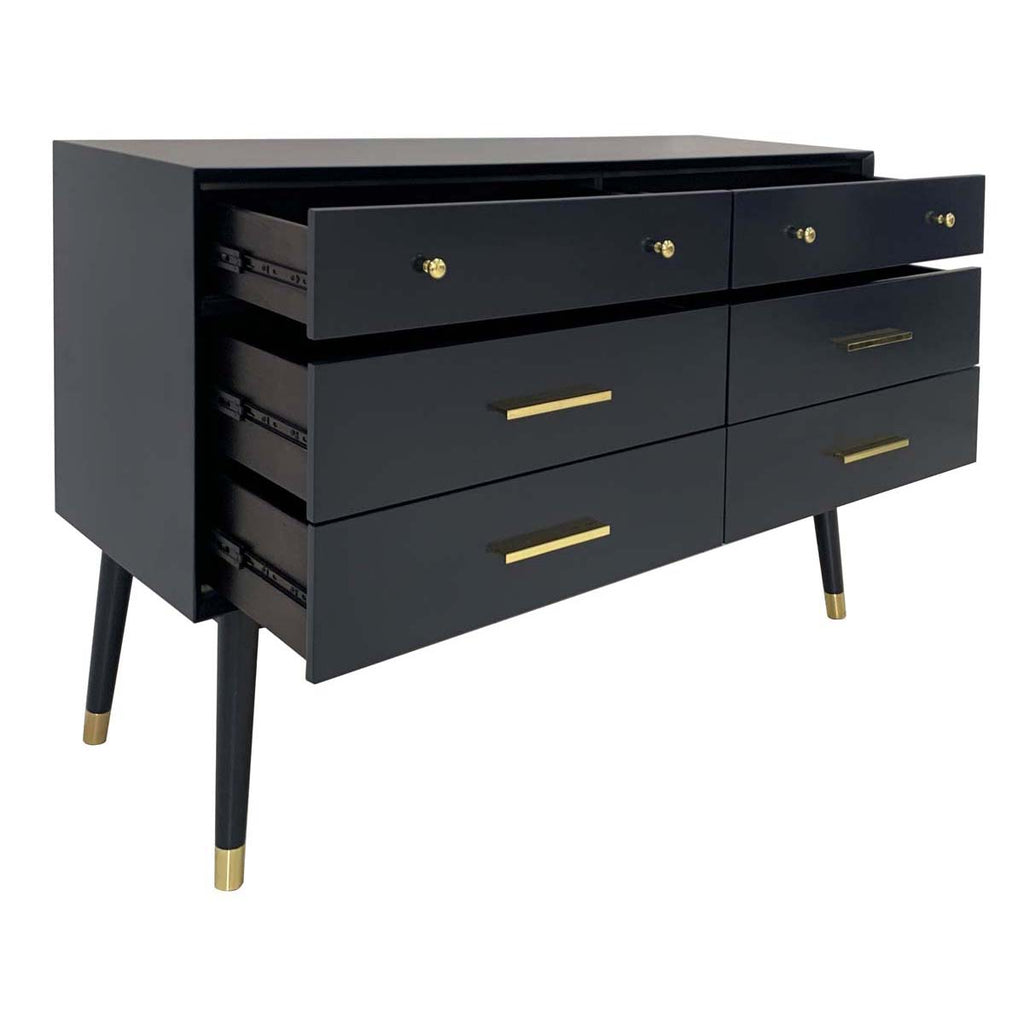 Safavieh Couture Madden Retro Dresser - Blue/ Metallic