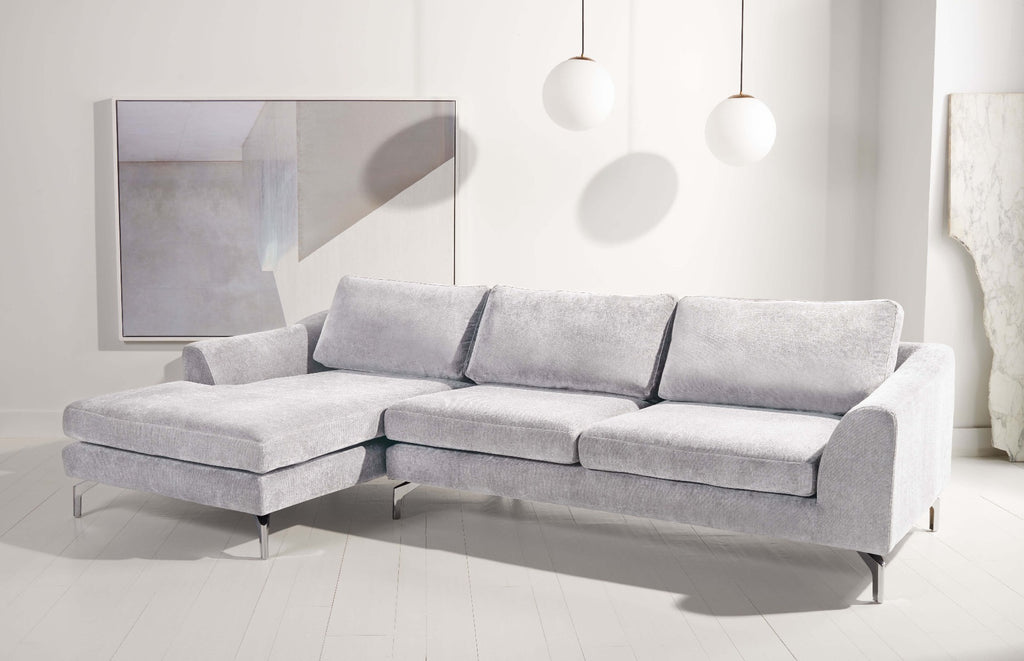 Safavieh Couture Nicholsen Modern Sofa - Grey / Silver