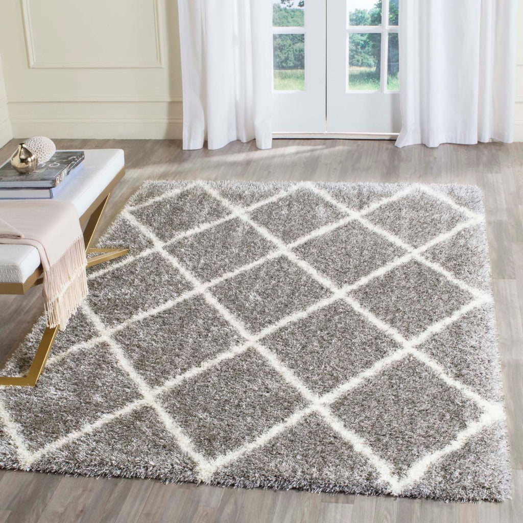 Safavieh Sgm-Montreal Shag Rug Collection SGM831D - Grey / Ivory