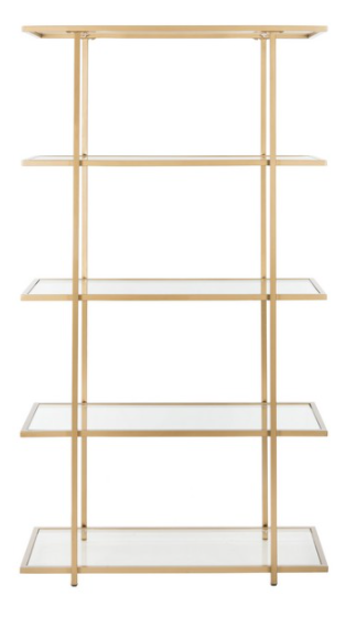 Safavieh Francis 5 Tier Etagere - Gold/Glass