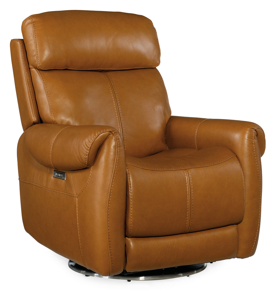 Sterling Swivel Power Recliner with Power Headrest | Hooker Furniture - RC600-PHSZ-086