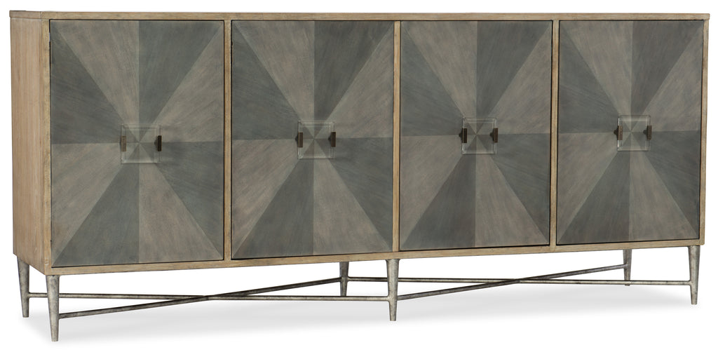 Melange Zola Four-Door Credenza | Hooker Furniture - 638-85316-LTGY