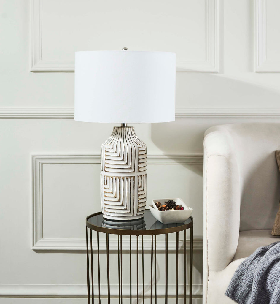 Dione Table Lamp  | Safavieh - TBL2006 - Ivory