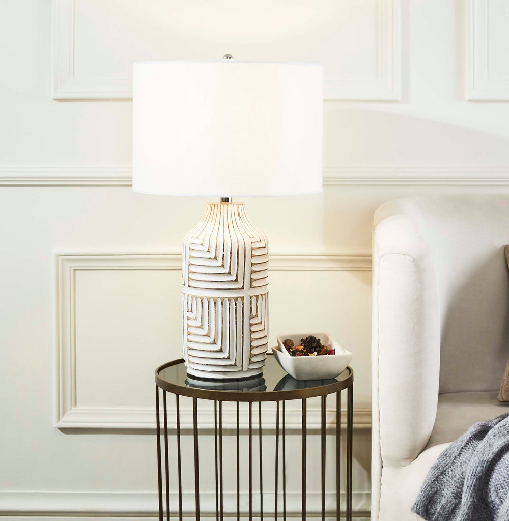 Dione Table Lamp  | Safavieh - TBL2006 - Ivory