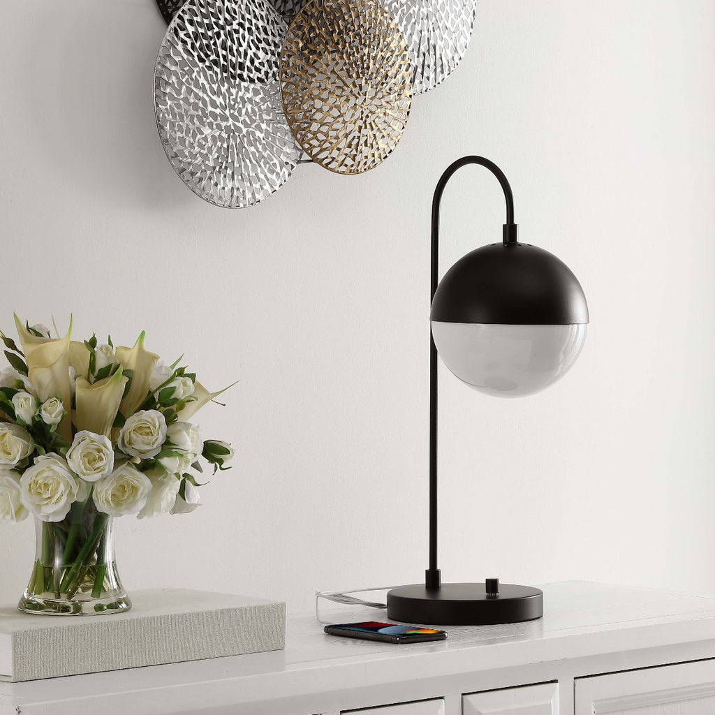 Cappi 20.5 Inch H Table Lamp| Safavieh - TBL4040 - Black