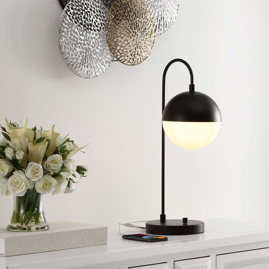 Cappi 20.5 Inch H Table Lamp| Safavieh - TBL4040 - Black