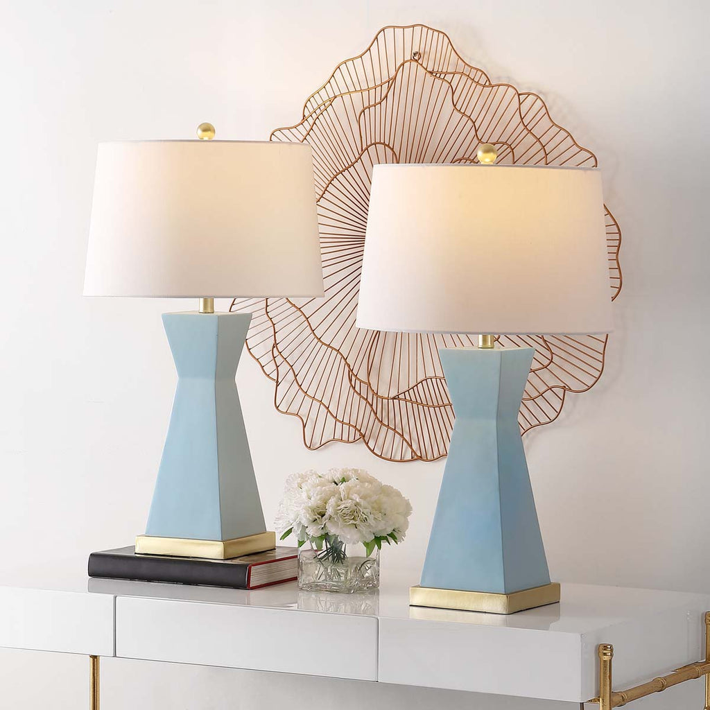 Onder Table Lamp (Set of 2) | Safavieh - TBL4406 - Blue