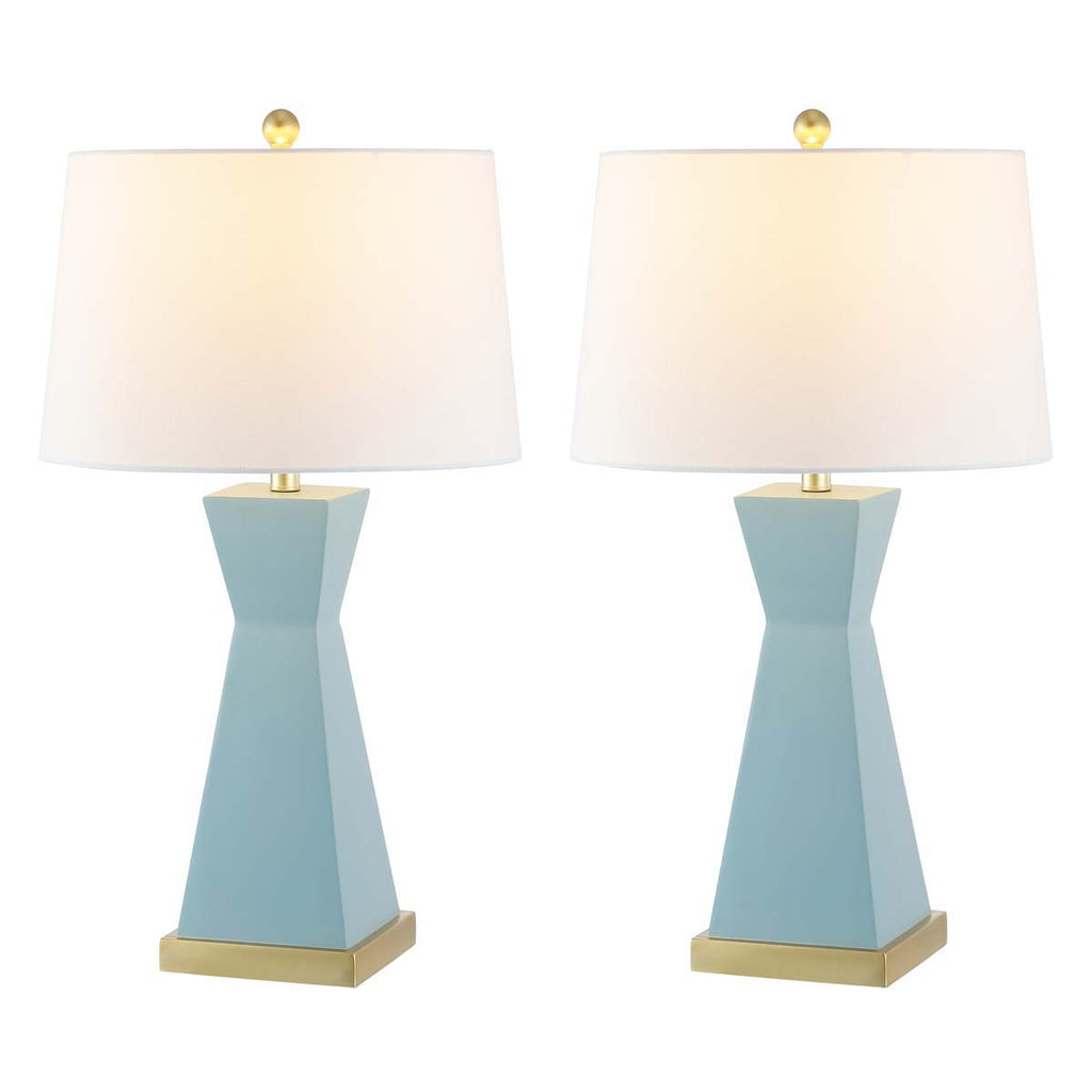 Onder Table Lamp (Set of 2) | Safavieh - TBL4406 - Blue