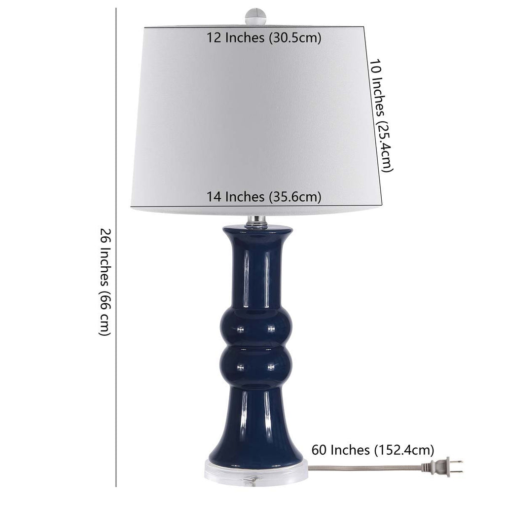 Lamber Table Lamp (Set of 2) | Safavieh - TBL4418 - Blue