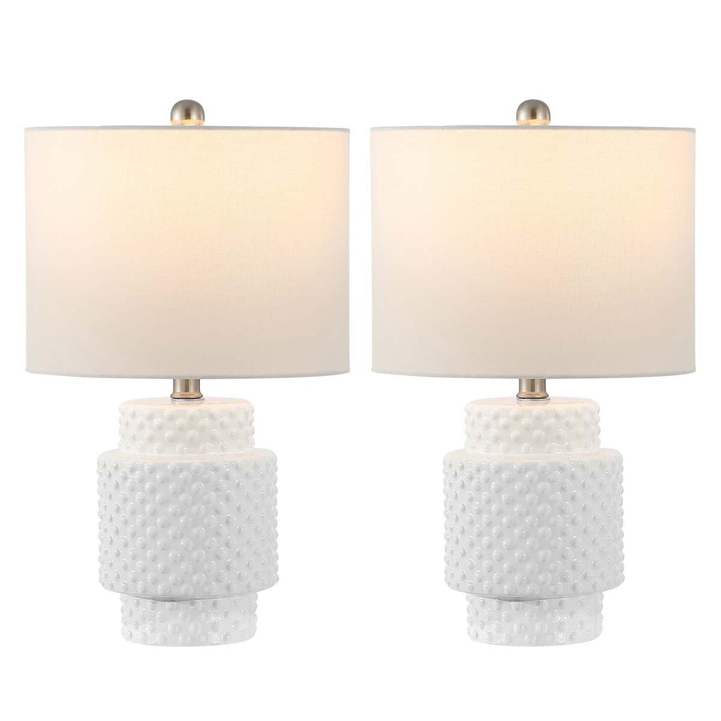 Safavieh Sonter Table Lamp - White (Set of 2)