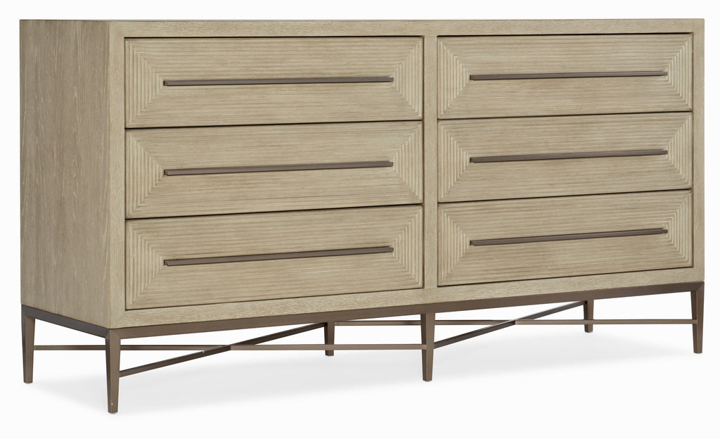 Cascade Six-Drawer Dresser | Hooker Furniture - 6120-90202-80