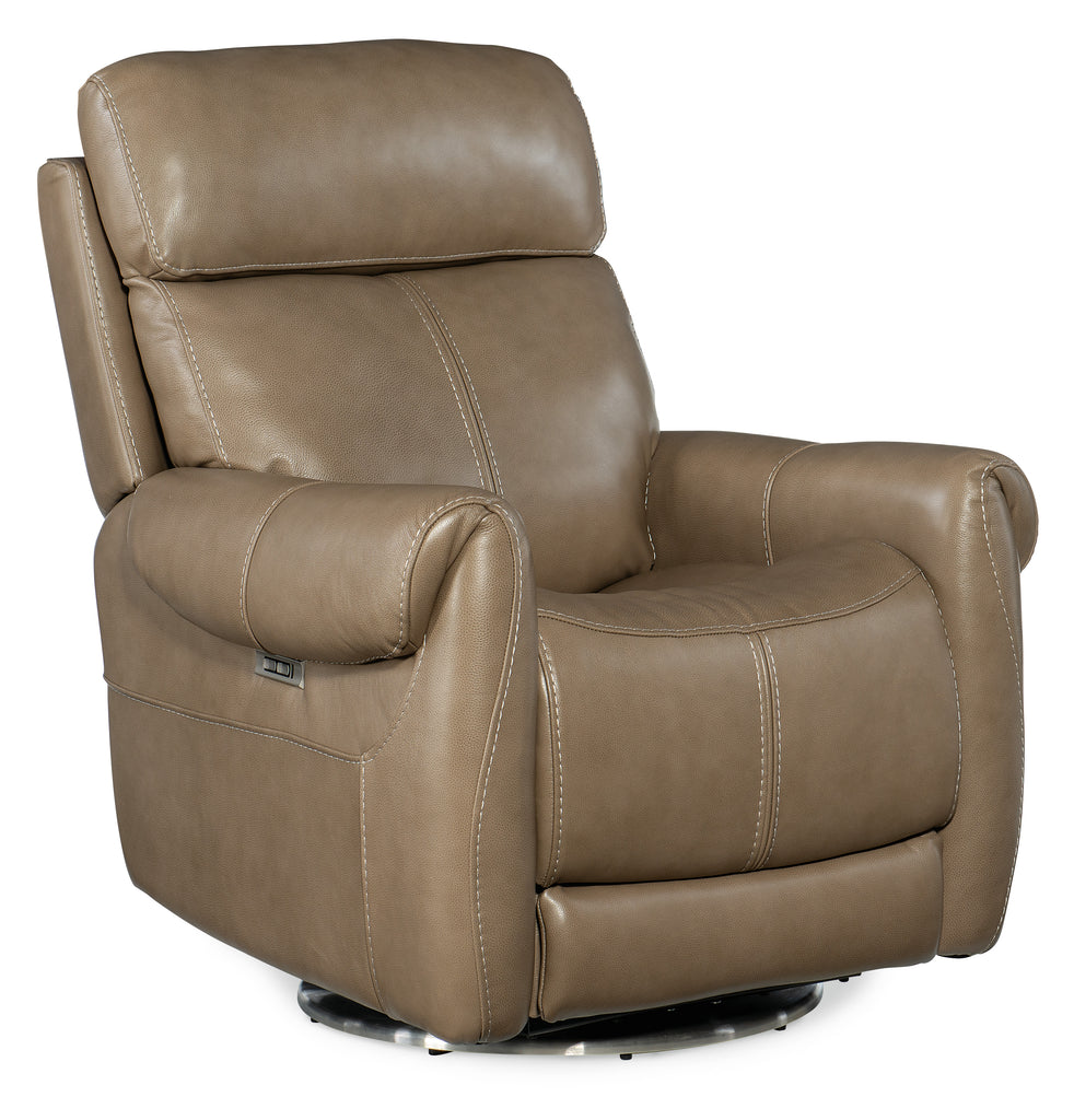 Sterling Swivel Power Recliner with Power Headrest | Hooker Furniture - RC600-PHSZ-080