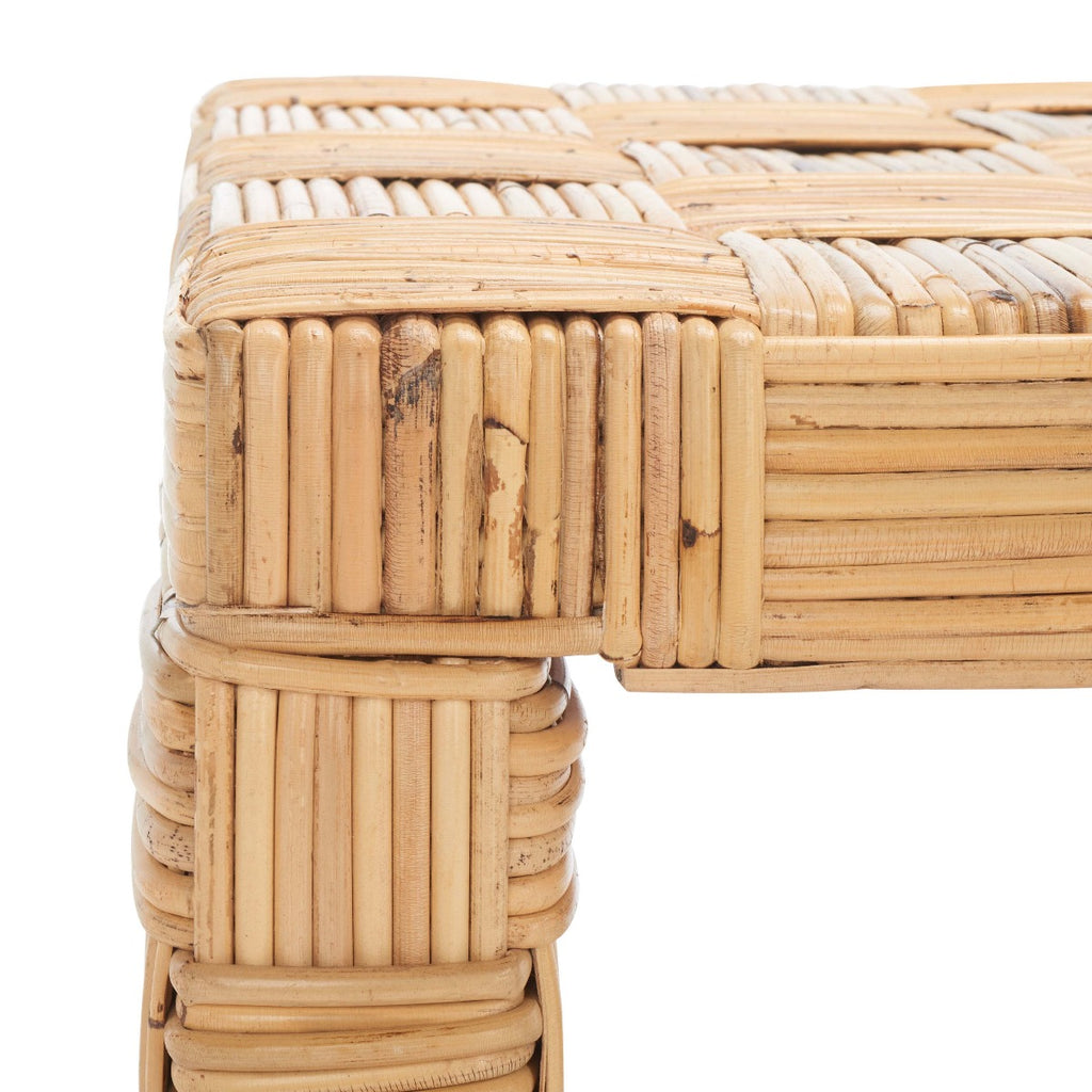 Safavieh Adkin Rattan Coffee Table - Honey Natural