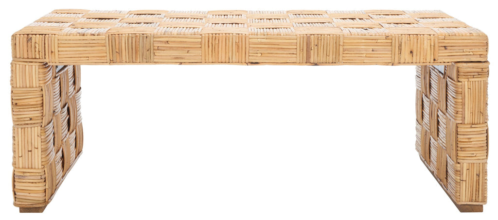 Safavieh Adkin Rattan Coffee Table - Honey Natural