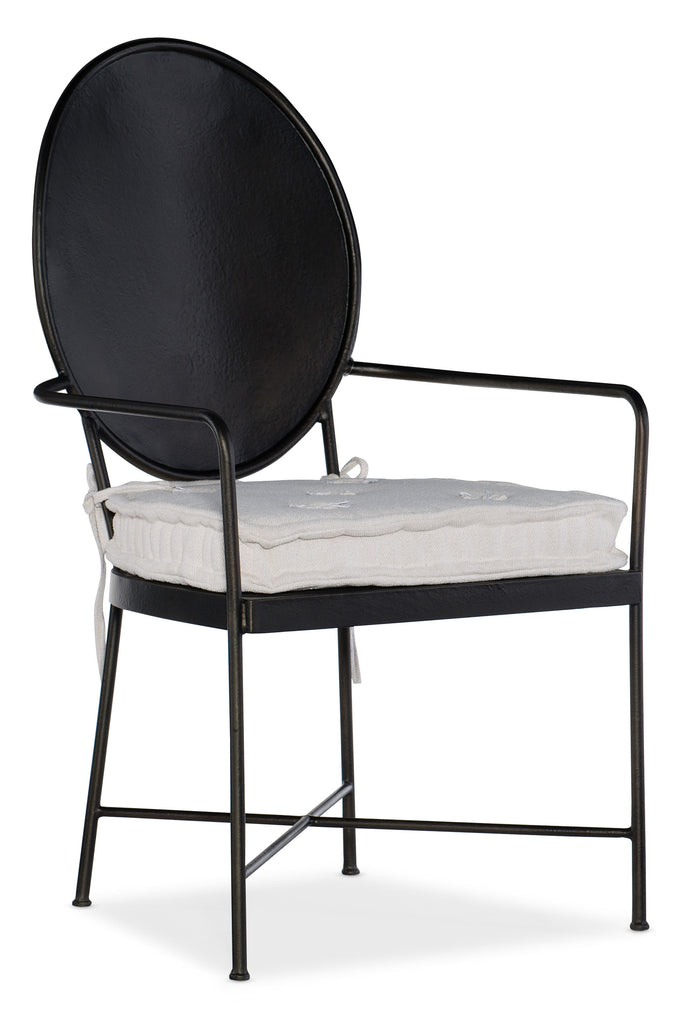 Ciao Bella Metal Arm Chair - 2 per carton/price ea | Hooker Furniture - 5805-75400-89