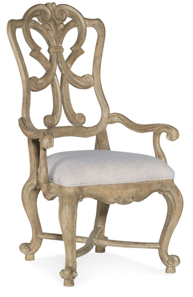 Castella Wood Back Arm Chair-2 per ctn/price ea | Hooker Furniture - 5878-75401-80