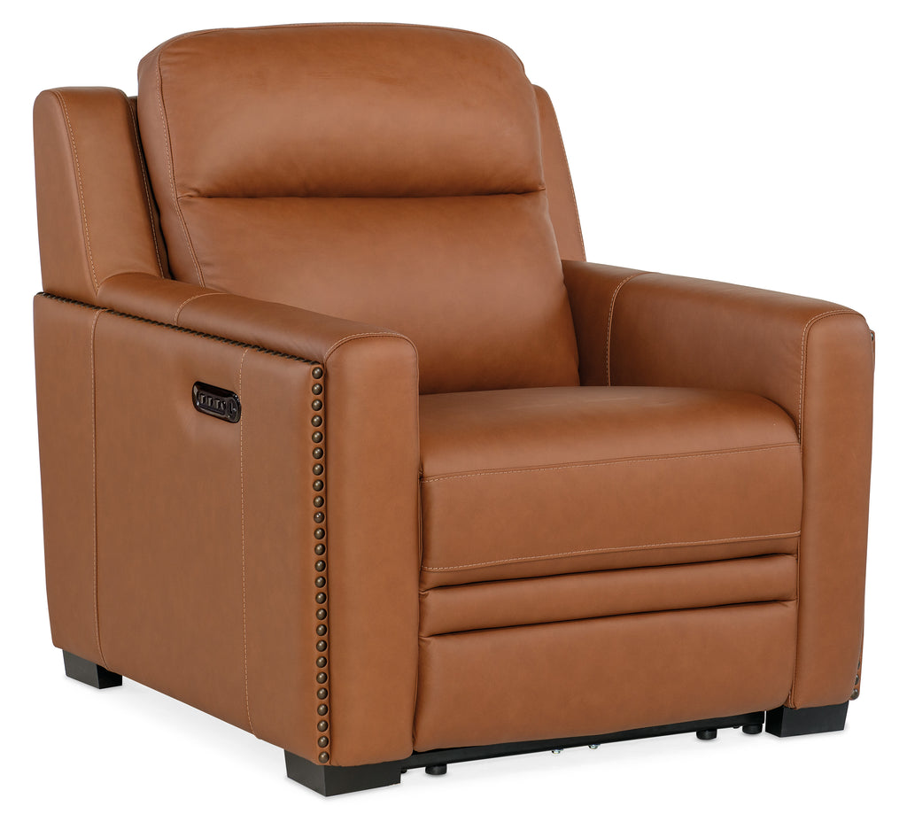 McKinley Power Recliner with Power Headrest & Lumbar | Hooker Furniture - SS105-PHL1-065